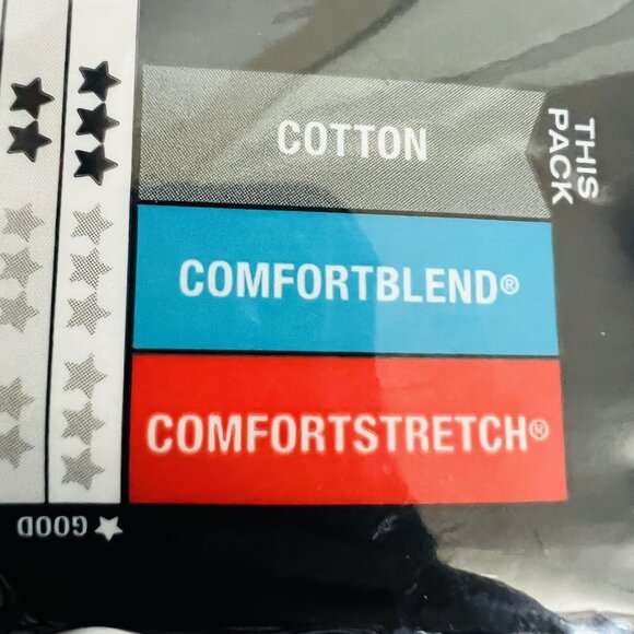 Hanes Men's Grey Black 4 Tagless Boxer Brief XL 40-42 Comfort Waist Soft Wicking - Picture 10 of 12